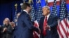 JD Vance, vice-presidente eleito, e Donald Trump, Presidente eleito, West Palm Beach, Flórida, 6 outubro 2024