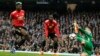 Paul Pogba inscrivant son but contre Manchester City en Premier League, Angleterre, le 7 avril 2018