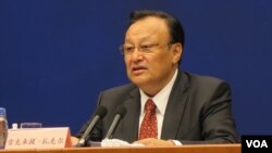 新疆維吾爾自治區主席雪克來提·扎克爾2015年9月談新疆發展與暴恐（美國之音東方拍攝）