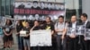 香港民間團體聲援內地被抓捕維權律師