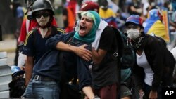 Manifestação de 22 de Julho, Caracas, Venezuela. 