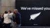 New Zealand travellers are seen as quarantine-free travel between Australia and New Zealand begins, at Sydney International Airport
