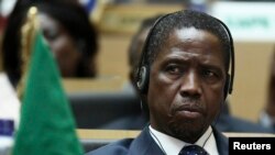 Le président zambien Edgar Lungu
