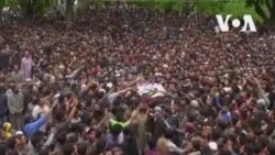 Funérailles des rebelles tués au Cachemire