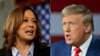 Kamala Harris, candidata democrata, e Donald Trump, candidato republicano