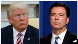 Donald Trump et James Comey.
